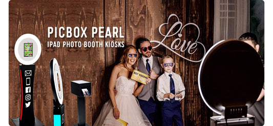Ipad photo booth wedding picture