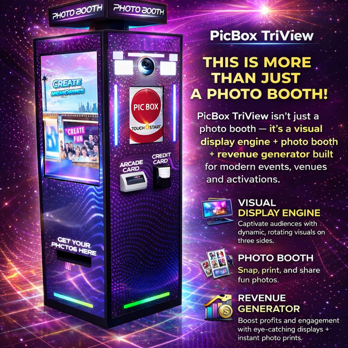 Tri View Posts TriView Open Air Video Photo Booth | PicBox Company