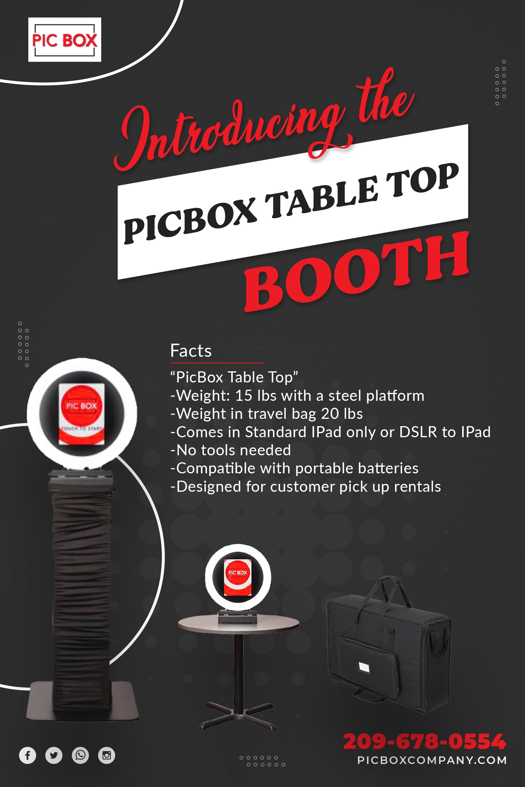 Portable Table Top Booth | Event-Ready Design – PicBox Company